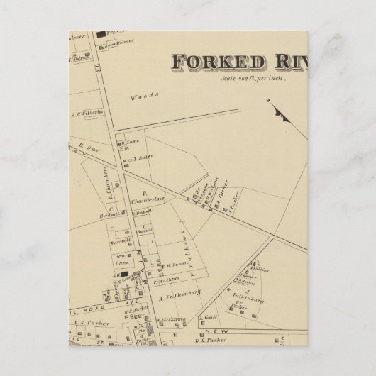 Carte Postale Forked River, New Jersey (Devant)