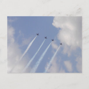 Carte Postale Formation d'Airshow Military Jet