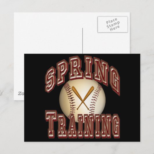 Carte Postale Formation de base-ball (Devant / Derrière)