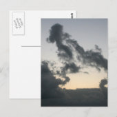 Carte Postale Formation de nuages, squelette de chien ? dessin a (Devant / Derrière)