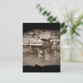 Carte Postale Formation des pilotes de chasse sur les volants P- (Debout devant)