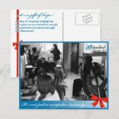 Carte Postale Formation informatique pour 1 fille (Devant / Derrière)