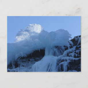 Carte Postale Formation naturelle de glace en cascade sur Bunker