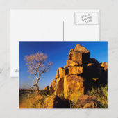 Carte Postale Formation rocheuse et arbre, terrain de jeu de géa (Devant / Derrière)