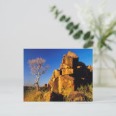 Carte Postale Formation rocheuse et arbre, terrain de jeu de géa (Debout devant)