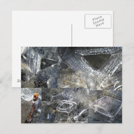 Carte postale Formations de glace (Devant / Derrière)