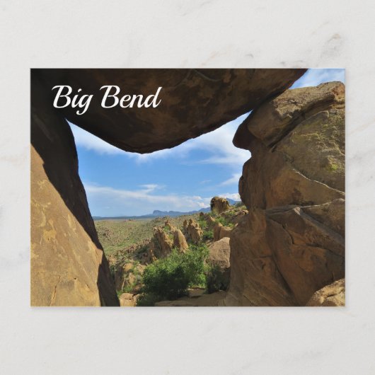 Carte Postale Formations rocheuses, Parc national Big Bend, TX (Devant)