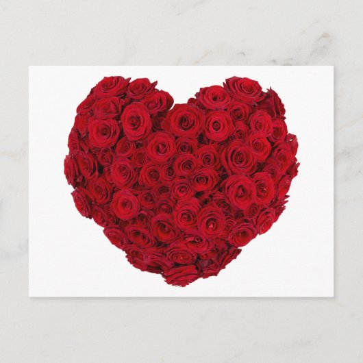 Carte Postale Forme cardiaque rose (Devant)