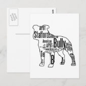 Carte Postale Forme de despote avec des mots de délivrance (Devant / Derrière)