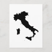 Carte Postale Forme de l'Italie (Devant)