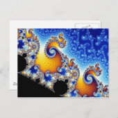 Carte Postale Forme Fractale à deux dimensions du jeu de mandelb (Devant / Derrière)