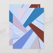Carte Postale Forme géométrique Abstraite 3 (Devant / Derrière)