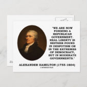 Carte Postale Forme Maintenant Un Gouvernement Républicain Vérit (Devant / Derrière)