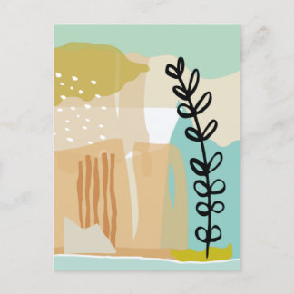 Carte Postale Formes Abstraites été #illustration #minimalist