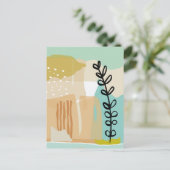 Carte Postale Formes Abstraites été #illustration #minimalist (Debout devant)