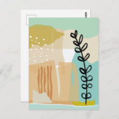 Carte Postale Formes Abstraites été #illustration #minimalist (Devant / Derrière)