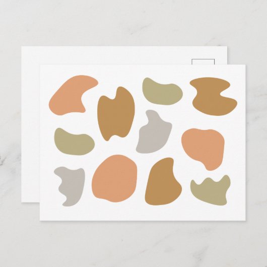 Carte Postale Formes Abstraites modernes (Devant / Derrière)