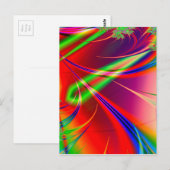 Carte Postale Formes Abstraites psychédéliques : (Devant / Derrière)