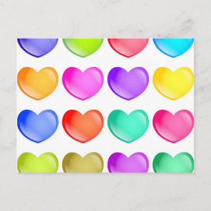 Carte Postale Formes cardiaques