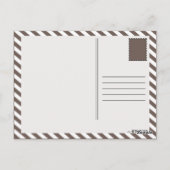 Carte Postale formes de CAFÉ rétro (Dos)