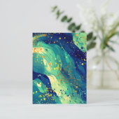 Carte Postale Formes de flux Abstraites (Debout devant)