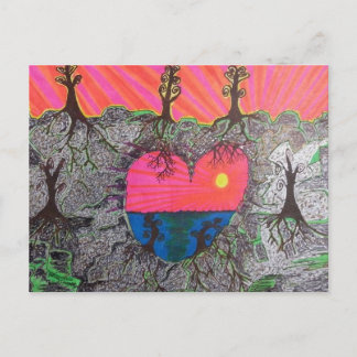 Carte Postale Formes du coeur