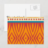 Carte Postale Formes en couleurs rétro (Devant / Derrière)