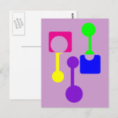 Carte Postale Formes géométriques Abstraites (Devant / Derrière)