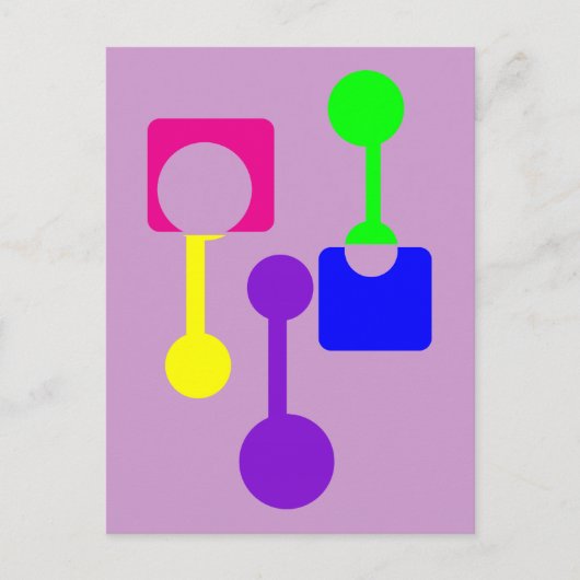Carte Postale Formes géométriques Abstraites (Devant)