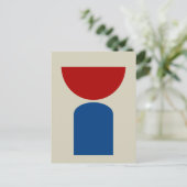 Carte Postale Formes géométriques d'art moderne Abstrait (Debout devant)