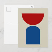 Carte Postale Formes géométriques d'art moderne Abstrait (Devant / Derrière)