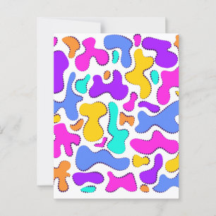 Carte Postale Formes liquides brillantes