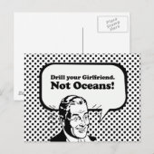 Carte Postale Formez votre petite amie. Pas les océans. (Devant / Derrière)