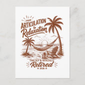 Carte Postale Formulaire de retraite de l'articulation à la rela (Devant)