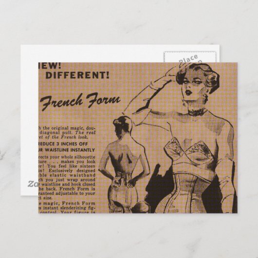 Carte Postale Formulaire français (Devant / Derrière)