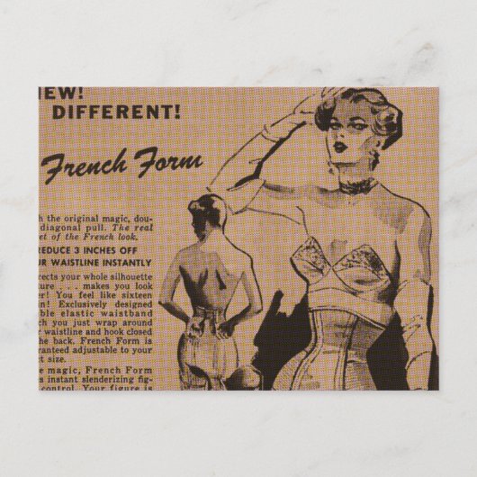 Carte Postale Formulaire français (Devant)