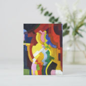 Carte Postale Formulaires colorés III Août Macke Abstrait (Debout devant)