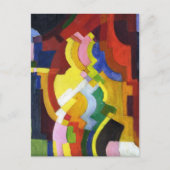 Carte Postale Formulaires colorés III Août Macke Abstrait (Devant)