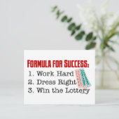 CARTE POSTALE FORMULE DE SUCCÈS (Debout devant)