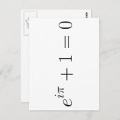 Carte Postale Formule Euler (Devant / Derrière)