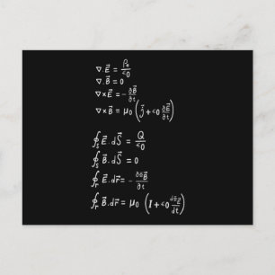 Carte Postale Formule physique