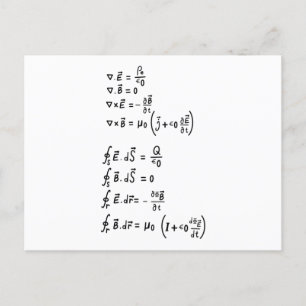 Carte Postale Formule physique