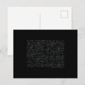 Carte Postale Formules de Mathématiques Motif (Devant / Derrière)