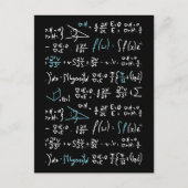 Carte Postale Formules mathématiques mathématiques physique prof (Devant)