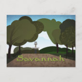 Carte Postale Forsyth Park à Savannah, Géorgie (Devant)