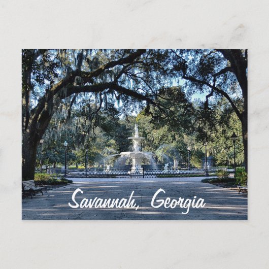 Carte postale Forsyth Park Savannah Georgia (Devant)