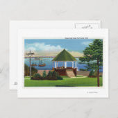 Carte Postale Fort Allen Park Vue de Casco Bay (Devant / Derrière)