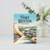 Carte Postale Fort Benton États-Unis (Debout devant)