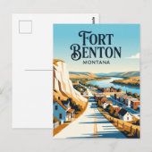 Carte Postale Fort Benton États-Unis (Devant / Derrière)