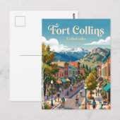 Carte Postale Fort Collins Colorado (Devant / Derrière)